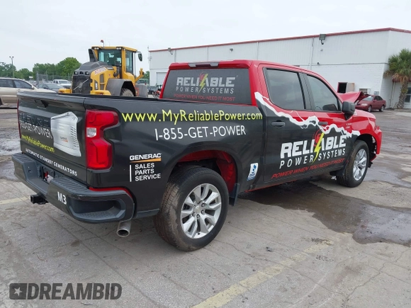 2020 Chevrolet Silverado 1500 Custom with VIN 3GCPWBEH0LG307126, listed as a IAAI auction lot 41869605 with 77,571 mi miles. Bid and sale history available at carsss.com. Image 4.