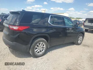 2021 Chevrolet Traverse LS with VIN 1GNERFKW6MJ139072, listed as a Copart auction lot 55844625 with 88,993 mi miles and Salvage title. Bid and sale history available at DreamBid. Image 3.