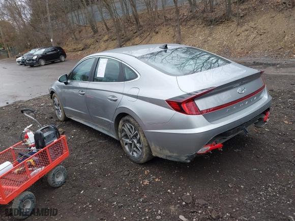 2020 Hyundai Sonata SEL with VIN 5NPEF4JA0LH036135, listed as a IAAI auction lot 41908652 with 7,962 mi miles. Bid and sale history available at carsss.com. Image 3.