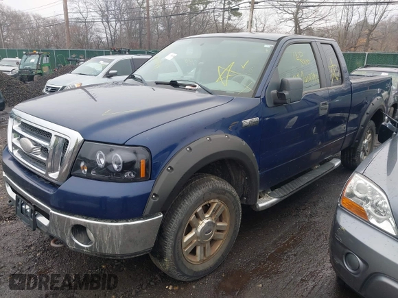 2008 Ford F-150 XLT with VIN 1FTPX14508FB91806, listed as a IAAI auction lot 41928299 with 999,999 mi miles. Bid and sale history available at carsss.com. Image 2.