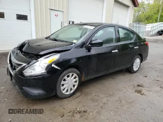 2017 Nissan Versa SV with VIN 3N1CN7AP8HL827085, listed as a Copart auction lot 58347065 with 65,606 mi miles and Salvage title. Bid and sale history available at DreamBid. Image 1.