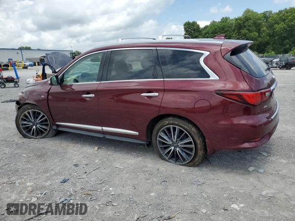 2020 Infiniti QX60 Luxe with VIN 5N1DL0MM5LC501051, listed as a Copart auction lot 61368415 with 91,558 mi miles and Salvage title. Bid and sale history available at DreamBid. Image 2.