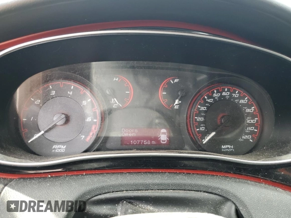 2015 Dodge Dart SXT with VIN 1C3CDFBB1FD315513, listed as a Copart auction lot 51361295 with 107,758 mi miles and Salvage Title. Bid and sale history available at DreamBid. Image 9.