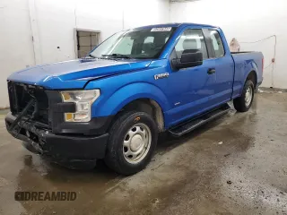2015 Ford F-150 XL with VIN 1FTEX1CP9FKE25259, listed as a Copart auction lot 52537845 with 201,509 mi miles and Clean Title. Bid and sale history available at carsss.com. Image 1.