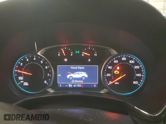2022 Chevrolet Equinox RS with VIN 2GNAXWEVXN6138271, listed as a Copart auction lot 48996785 with 61,193 mi miles and Salvage title. Bid and sale history available at DreamBid. Image 9.