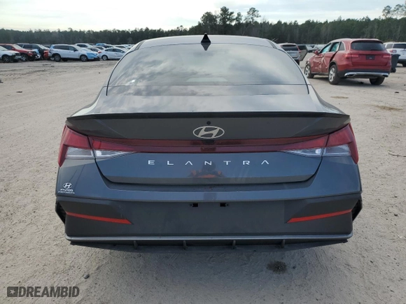 2025 Hyundai Elantra SEL Sport with VIN KMHLM4DG9SU892756, listed as a Copart auction lot 43027075 with 1,827 mi miles and Clean Title. Bid and sale history available at carsss.com. Image 6.