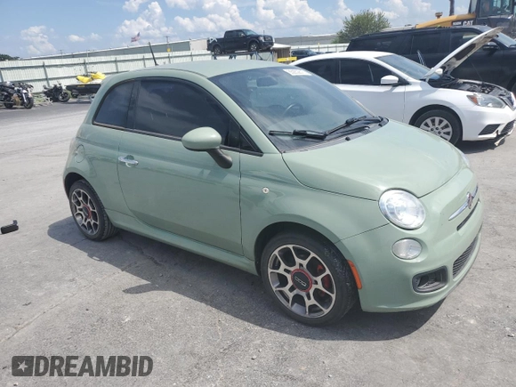 2015 FIAT 500 Sport with VIN 3C3CFFBR2FT707384, listed as a Copart auction lot 65052815 with 83,875 mi miles and Clean title. Bid and sale history available at DreamBid. Image 4.