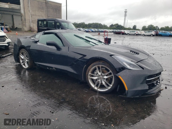 2015 Chevrolet Corvette 1LT with VIN 1G1YB2D73F5106866, listed as a Copart auction lot 66398114 with 0 mi miles and Salvage Title. Bid and sale history available at carsss.com. Image 4.