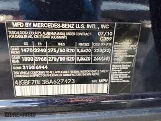 2011 Mercedes-Benz GL-Class GL 450 with VIN 4JGBF7BE3BA627423, listed as a Copart auction lot 89155645 with 204,721 mi miles and Clean Title. Bid and sale history available at carsss.com. Image 13.