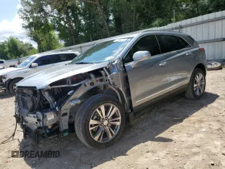 2025 Cadillac XT5 FWD Premium Luxury with VIN 1GYKNCR44SZ105103, listed as a Copart auction lot 58590275 with 7,278 mi miles and Salvage title. Bid and sale history available at DreamBid. Image 1.