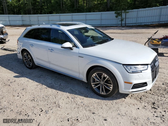 2018 Audi A4 allroad Premium Plus with VIN WA18NAF47JA024404, listed as a Copart auction lot 56096614 with 72,584 mi miles and Salvage Title. Bid and sale history available at carsss.com. Image 4.