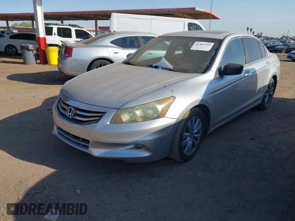 2011 Honda Accord EX-L with VIN 1HGCP3F84BA001559, listed as a IAAI auction lot 42369341 with 144,030 mi miles and . Bid and sale history available at DreamBid. Image 2.
