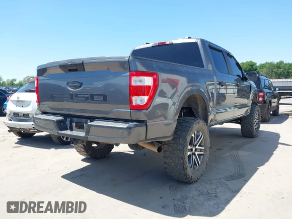 2021 Ford F-150 XL z VIN 1FTFW1E52MFB42324, wystawiony jako IAAI lot #41916379 z przebiegiem 61 369 mil mil oraz . Historia ofert i sprzedaży dostępna na DreamBid. Obrazek 4.