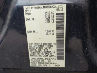 2013 Nissan Altima 2.5 SL with VIN 1N4AL3AP0DC263771, listed as a IAAI auction lot 41898458 with 79,788 mi miles. Bid and sale history available at carsss.com. Image 9.