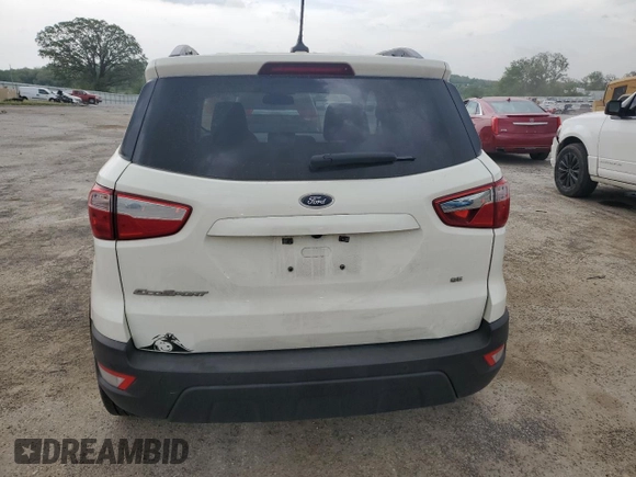 2021 Ford EcoSport SE with VIN MAJ3S2GE5MC405141, listed as a Copart auction lot 57126585 with 39,874 mi miles and Salvage title. Bid and sale history available at DreamBid. Image 6.