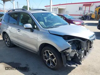 2015 Subaru Forester 2.0XT Premium with VIN JF2SJGDC7FH493075, listed as a IAAI auction lot 41878165 with 120,214 mi miles. Bid and sale history available at carsss.com. Image 1.