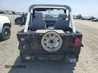 1990 Jeep Wrangler with VIN 2J4FY29T8LJ541585, listed as a Copart auction lot 54352634 with 138,022 mi miles and Salvage Title. Bid and sale history available at carsss.com. Image 6.