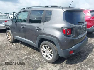 2017 Jeep Renegade Latitude with VIN ZACCJBBB2HPE49710, listed as a IAAI auction lot 42473831 with 57,114 mi miles and . Bid and sale history available at DreamBid. Image 3.