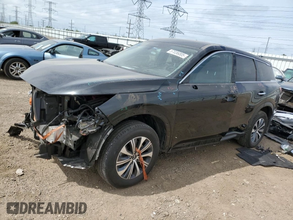 2024 Infiniti QX60 Pure with VIN 5N1DL1ES4RC351400, listed as a Copart auction lot 57036005 with 3,965 mi miles and Salvage title. Bid and sale history available at DreamBid. Image 1.