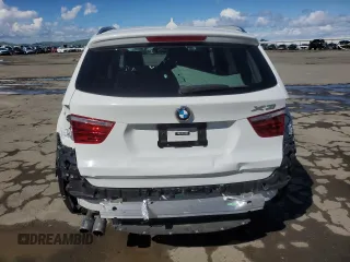 2017 BMW X3 sDrive28i with VIN 5UXWZ7C54H0U47165, listed as a Copart auction lot 49255465 with 57,242 mi miles and Salvage Title. Bid and sale history available at DreamBid. Image 6.