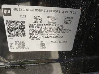 2023 GMC Terrain SLT z VIN 3GKALPEG6PL189023, wystawiony jako IAAI lot #41829881 z przebiegiem 53 797 mil mil oraz . Historia ofert i sprzedaży dostępna na DreamBid. Obrazek 9.