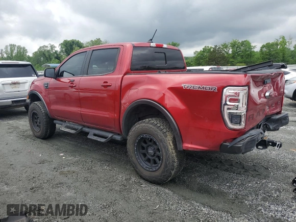 2021 Ford Ranger XL with VIN 1FTER4FH9MLD80721, listed as a Copart auction lot 54598605 with 49,500 mi miles and Clean title. Bid and sale history available at DreamBid. Image 2.