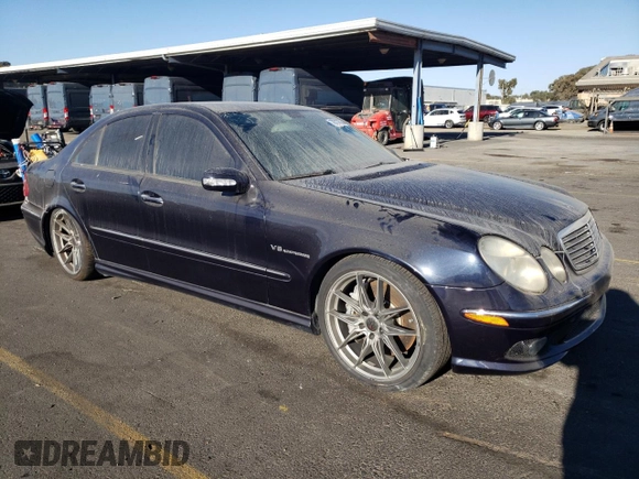 2005 Mercedes-Benz E-Class 5.5L AMG with VIN WDBUF76J45A778665, listed as a Copart auction lot 78737564 with 119,430 mi miles and Salvage Title. Bid and sale history available at carsss.com. Image 4.