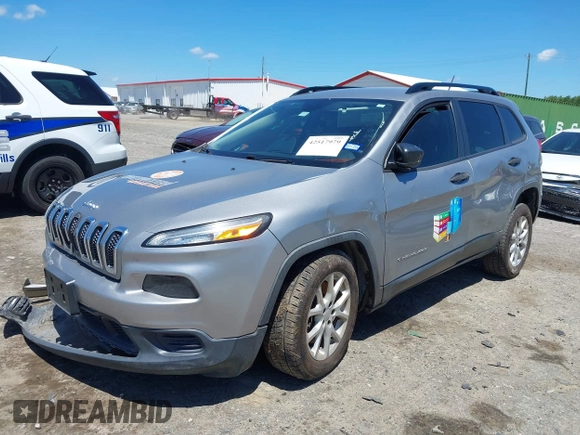 2015 Jeep Cherokee Sport z VIN 1C4PJLAB4FW730836, wystawiony jako IAAI lot #42517979 z przebiegiem 144 383 mil mil oraz . Historia ofert i sprzedaży dostępna na DreamBid. Obrazek 2.
