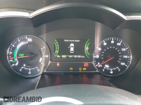 2013 Kia Optima Hybrid LX with VIN KNAGM4AD9D5058688, listed as a Copart auction lot 77583184 with 155,188 mi miles and Salvage Title. Bid and sale history available at carsss.com. Image 9.