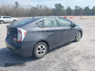 2013 Toyota Prius One with VIN JTDKN3DU1D5634256, listed as a IAAI auction lot 41695971 with 251,165 mi miles. Bid and sale history available at carsss.com. Image 4.