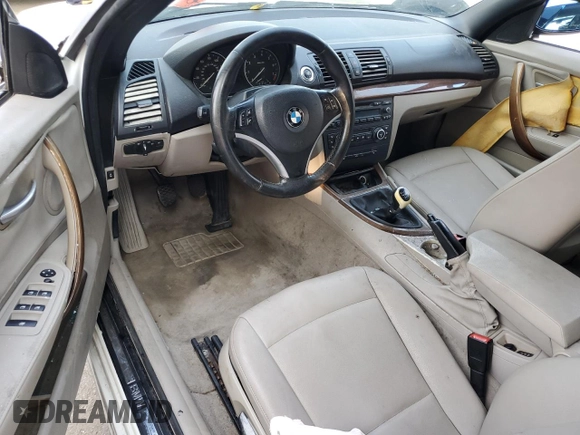 2008 BMW 1 Series 128i with VIN WBAUL73598VE86251, listed as a Copart auction lot 64811234 with Not provided miles and Salvage title. Bid and sale history available at DreamBid. Image 8.
