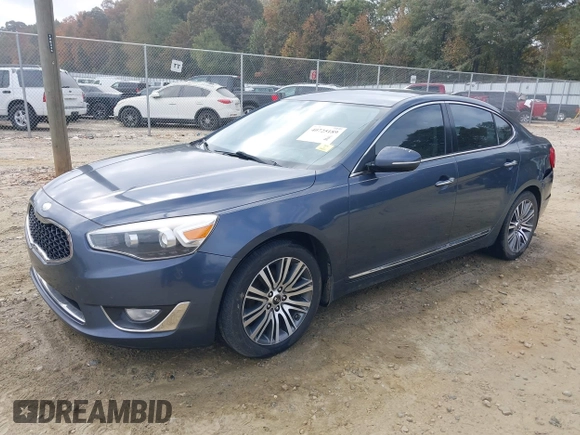 2014 Kia Cadenza Premium with VIN KNALN4D72E5165634, listed as a IAAI auction lot 40725189 with 126,993 mi miles. Bid and sale history available at carsss.com. Image 17.
