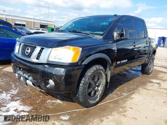 2013 Nissan Titan Pro-4X with VIN 1N6BA0EC4DN305032, listed as a IAAI auction lot 42341681 with 118,251 mi miles and . Bid and sale history available at DreamBid. Image 17.