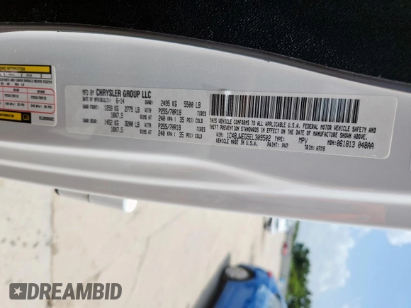 2014 Jeep Wrangler Unlimited Sahara with VIN 1C4BJWEG5EL309502, listed as a Copart auction lot 61804885 with 60,683 mi miles and Salvage title. Bid and sale history available at DreamBid. Image 12.