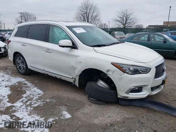 2016 Infiniti QX60 with VIN 5N1AL0MM1GC520429, listed as a IAAI auction lot 41286912 with 65,512 mi miles and . Bid and sale history available at DreamBid. Image 1.