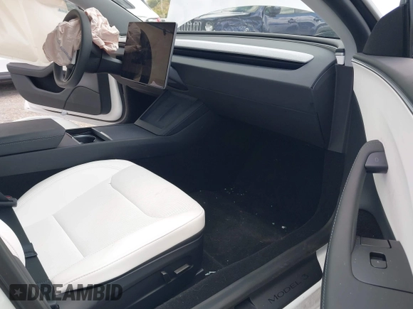 2025 Tesla Model 3 Long Range с VIN 5YJ3E1EA7SF903675, выставлен на аукционе IAAI как лот 42056122 с пробегом 2 564 миль миль и . История ставок и продаж доступна на DreamBid. Изображение 5.