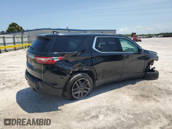 2020 Chevrolet Traverse LS with VIN 1GNERFKW7LJ160785, listed as a Copart auction lot 55122745 with 101,144 mi miles and Non repairable. Bid and sale history available at DreamBid. Image 3.