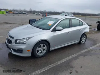 2015 Chevrolet Cruze LT with VIN 1G1PC5SB1F7277783, listed as a IAAI auction lot 41857395 with 127,964 mi miles. Bid and sale history available at carsss.com. Image 2.