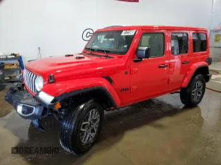 2025 Jeep Wrangler Sahara with VIN 1C4PJXEN0SW589298, listed as a Copart auction lot 61721585 with 105 mi miles and Clean title. Bid and sale history available at DreamBid. Image 1.