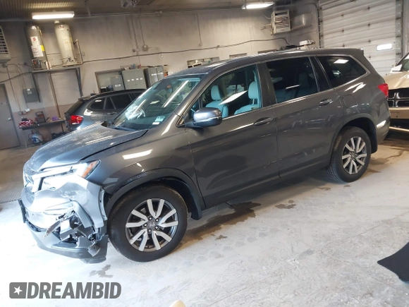 2019 Honda Pilot EX-L with VIN 5FNYF6H50KB035548, listed as a IAAI auction lot 42011724 with 105,195 mi miles and . Bid and sale history available at DreamBid. Image 17.