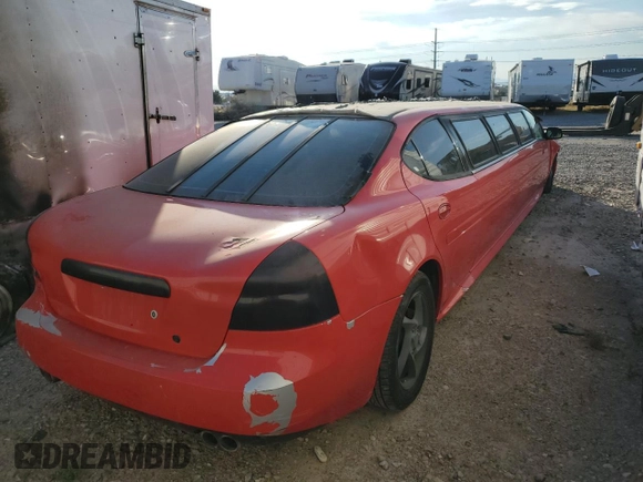 2004 Pontiac Grand Prix GTP with VIN 2G2WR524641296718, listed as a Copart auction lot 73435344 with 69,113 mi miles and Salvage Title. Bid and sale history available at carsss.com. Image 3.