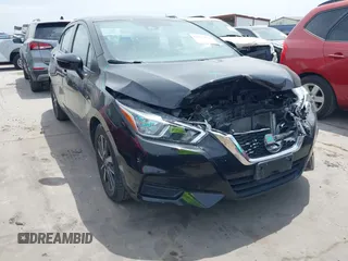 2021 Nissan Versa SV with VIN 3N1CN8EV8ML861214, listed as a IAAI auction lot 42052574 with 85,507 mi miles and . Bid and sale history available at DreamBid. Image 1.