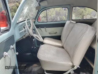 1964 Volkswagen Beetle with VIN 6441255, listed as a Copart auction lot 56974525 with 2,403 mi miles and Salvage title. Bid and sale history available at DreamBid. Image 7.