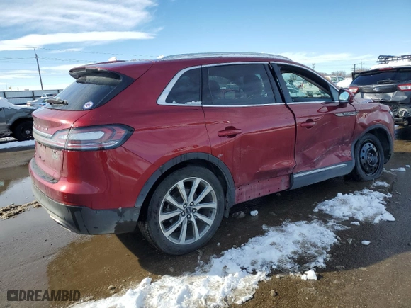 2019 Lincoln Nautilus Select with VIN 2LMPJ8K9XKBL53790, listed as a Copart auction lot 43559275 with NaN miles and Salvage Title. Bid and sale history available at carsss.com. Image 3.