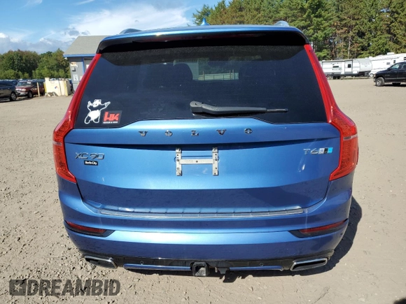 2017 Volvo XC90 R-Design with VIN YV4A22PM0H1182062, listed as a Copart auction lot 72751544 with 75,500 mi miles and Salvage Title. Bid and sale history available at carsss.com. Image 6.
