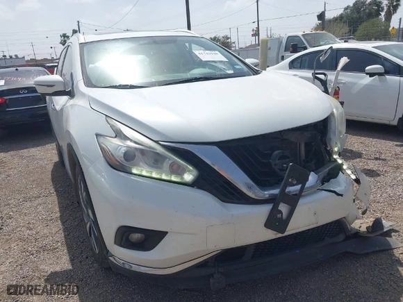 2016 Nissan Murano S with VIN 5N1AZ2MG2GN120050, listed as a IAAI auction lot 41743948 with 159,542 mi miles. Bid and sale history available at carsss.com. Image 1.