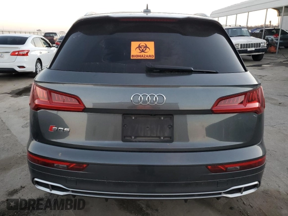 2018 Audi SQ5 Prestige with VIN WA1C4AFY9J2025127, listed as a Copart auction lot 82315573 with 44,693 mi miles and . Bid and sale history available at DreamBid. Image 6.