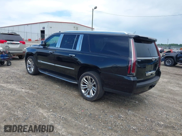 2017 Cadillac Escalade ESV Luxury with VIN 1GYS4HKJ4HR120256, listed as a IAAI auction lot 42561194 with 165,482 mi miles and . Bid and sale history available at DreamBid. Image 3.