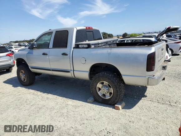 2006 Dodge Ram 2500 SLT with VIN 3D7KS28D96G272790, listed as a Copart auction lot 72048774 with 182,745 mi miles and Salvage Title. Bid and sale history available at carsss.com. Image 2.
