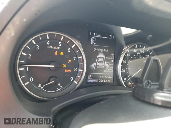 2022 Infiniti Q50 Luxe with VIN JN1EV7BR8NM340026, listed as a Copart auction lot 54059805 with 37,977 mi miles and Salvage title. Bid and sale history available at DreamBid. Image 9.